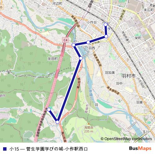 小15 bus Line Map