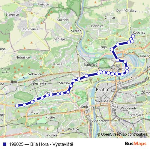 199025 tram Line Map