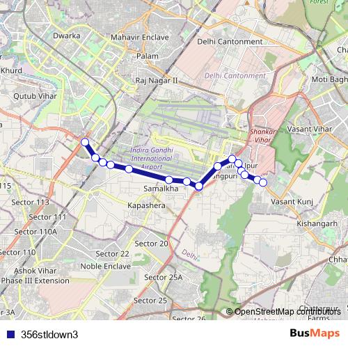 356stldown3 bus Line Map