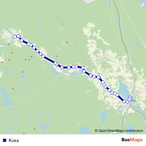 Kuxa bus Line Map