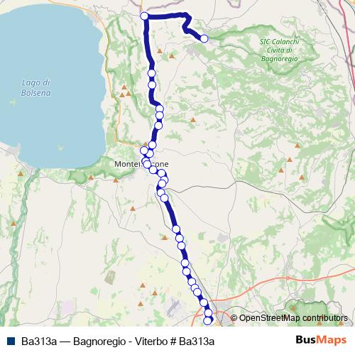 Ba313a bus Line Map