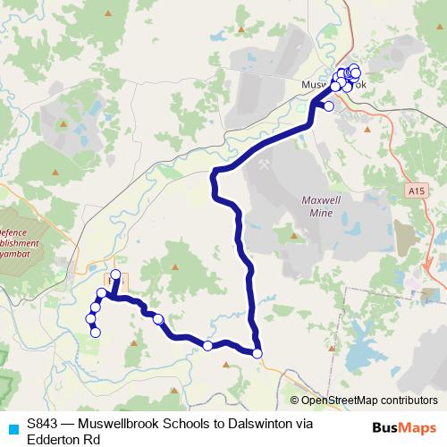 S843 bus Line Map