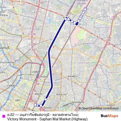 ต.82 bus Line Map
