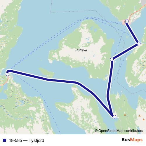 18-585 ferry Line Map