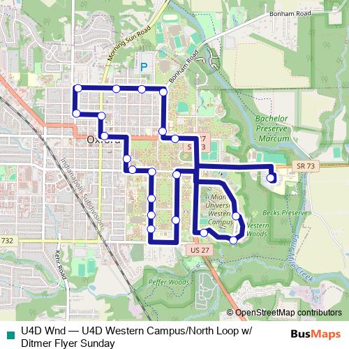 U4D Wnd bus Line Map