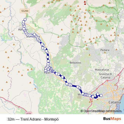 32m bus Line Map