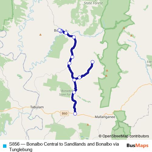 S856 bus Line Map