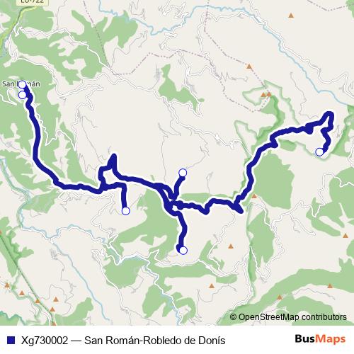 Xg730002 bus Line Map