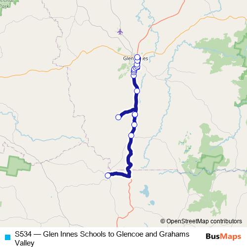 S534 bus Line Map