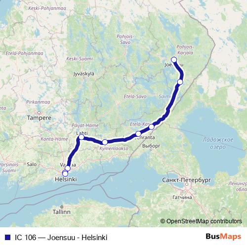 IC 106 rail Line Map
