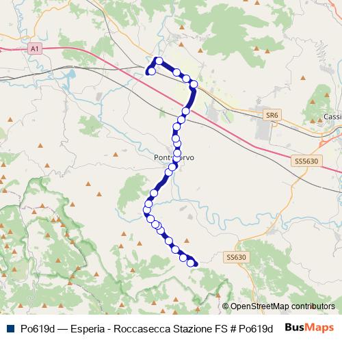 Po619d bus Line Map
