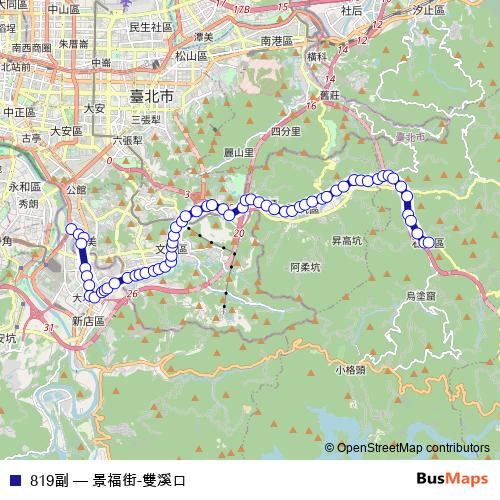819副 bus Line Map