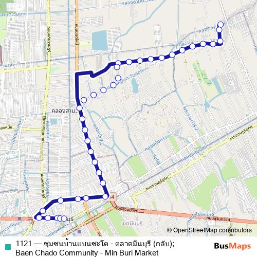1121 bus Line Map