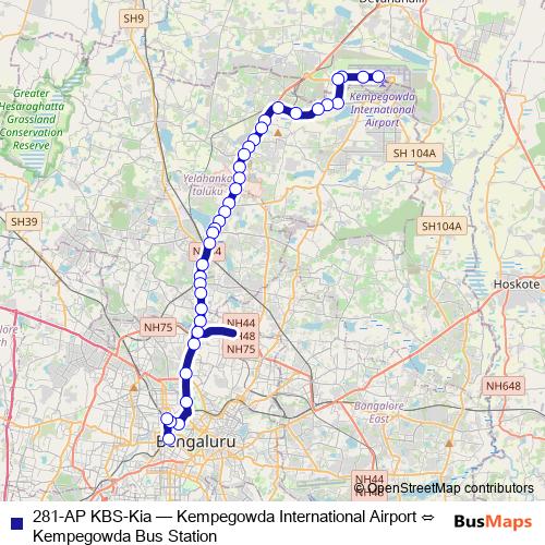 281-AP KBS-Kia bus Line Map