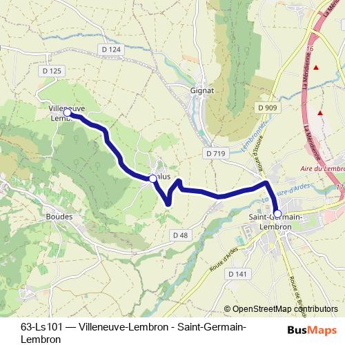 63-Ls101 bus Line Map