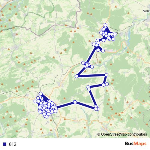 812 bus Line Map