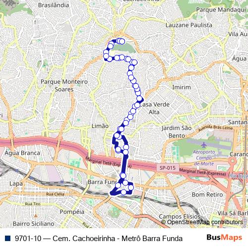 9701-10 bus Line Map