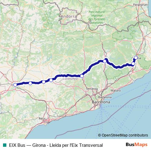 EIX Bus bus Line Map