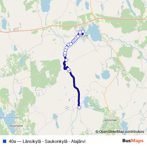 40a bus Line Map