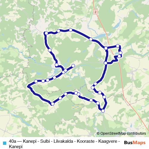 40a bus Line Map
