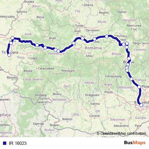 IR 16023 rail Line Map