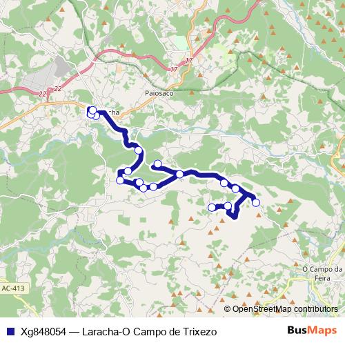 Xg848054 bus Line Map