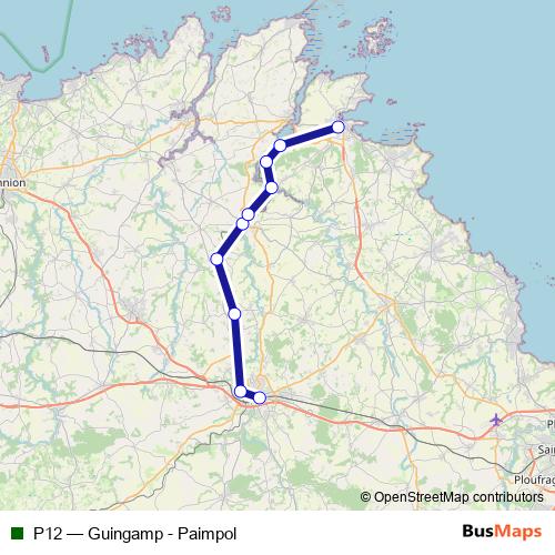 P12 rail Line Map