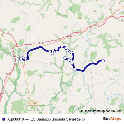 Xg636019 bus Line Map