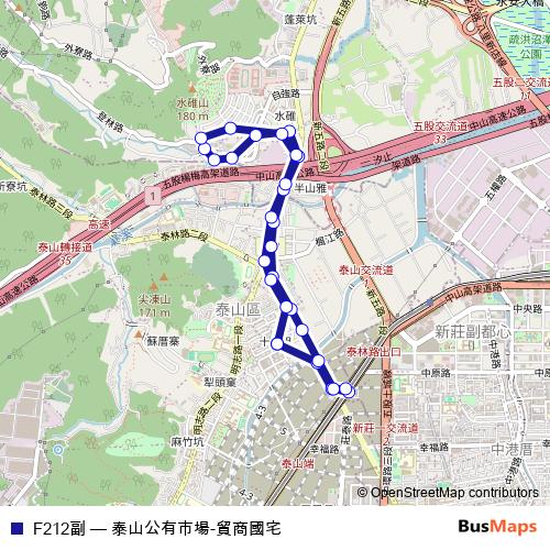 F212副 bus Line Map