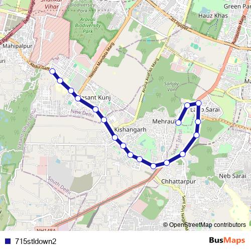 715stldown2 bus Line Map