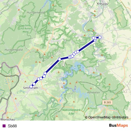 Sb88 monorail Line Map