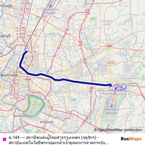 ต.144 bus Line Map