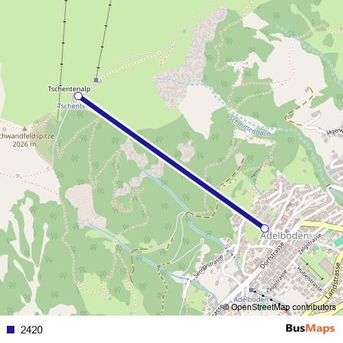 2420 cable-car Line Map