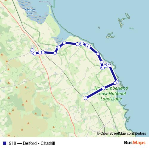 918 bus Line Map