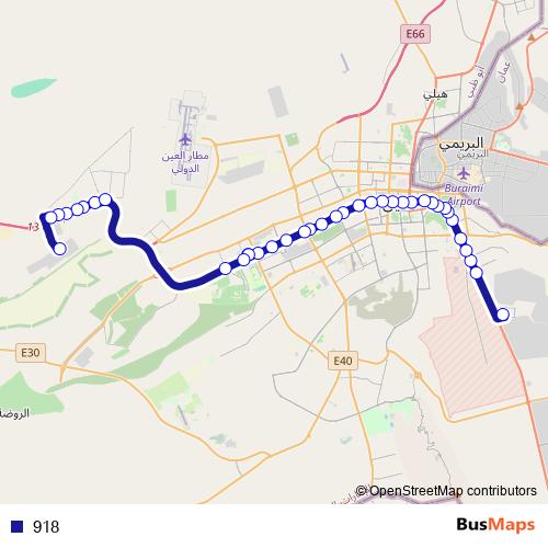 918 bus Line Map