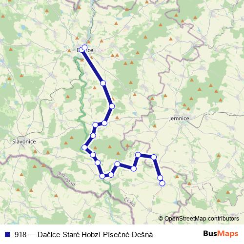918 bus Line Map