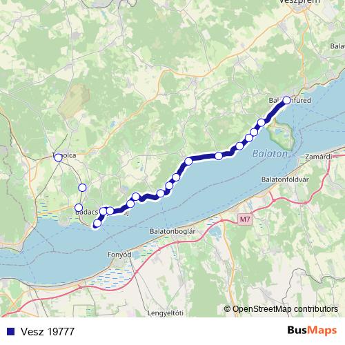 Vesz 19777 rail Line Map