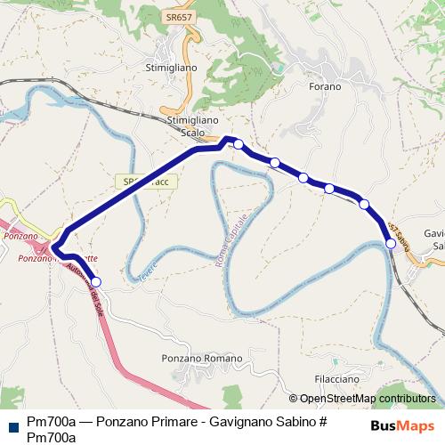 Pm700a bus Line Map