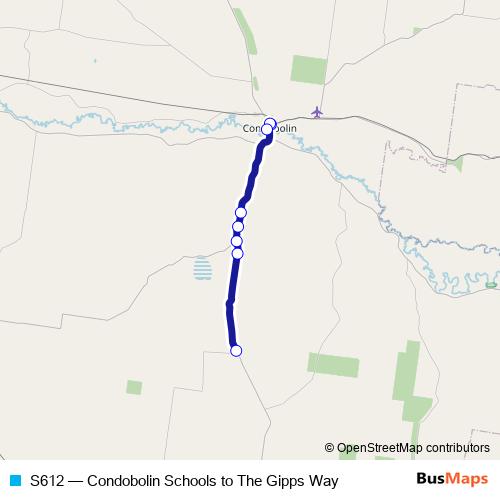 S612 bus Line Map