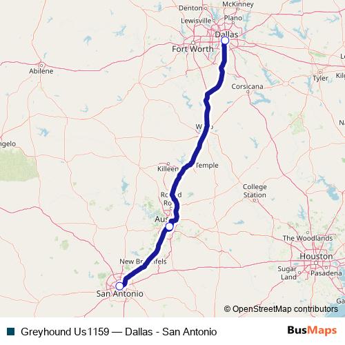Greyhound Us1159 bus Line Map