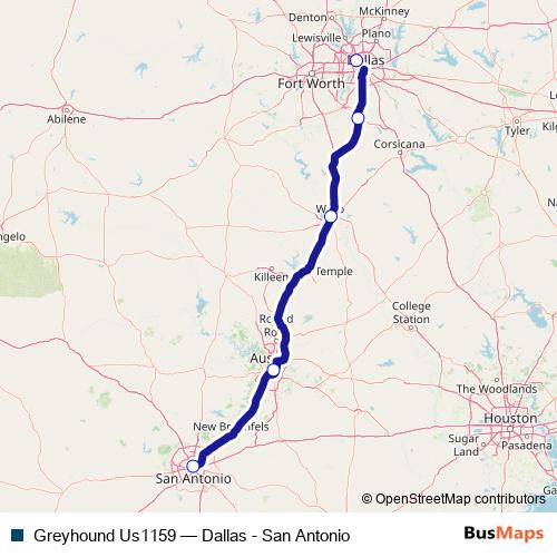 Greyhound Us1159 bus Line Map