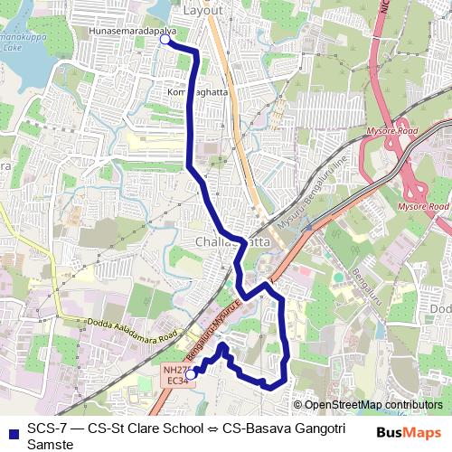 SCS-7 bus Line Map