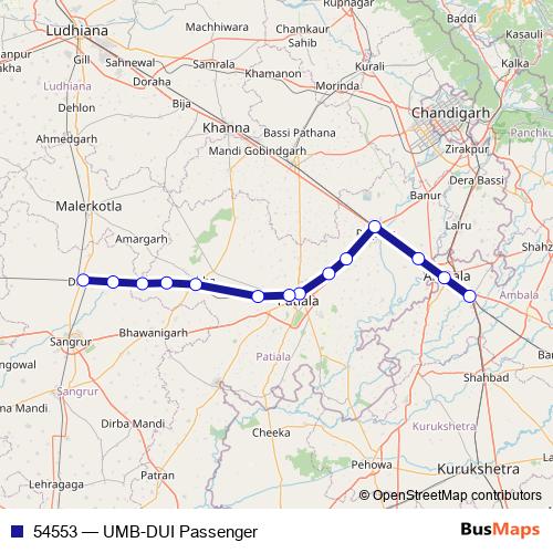 54553 rail Line Map