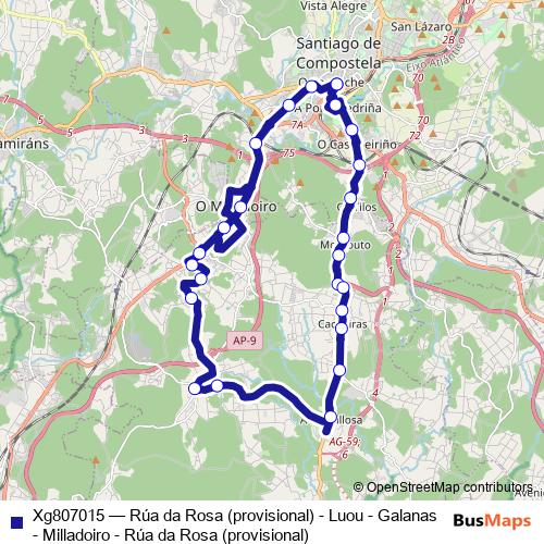 Xg807015 bus Line Map