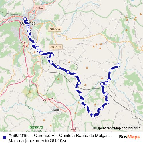 Xg602015 bus Line Map
