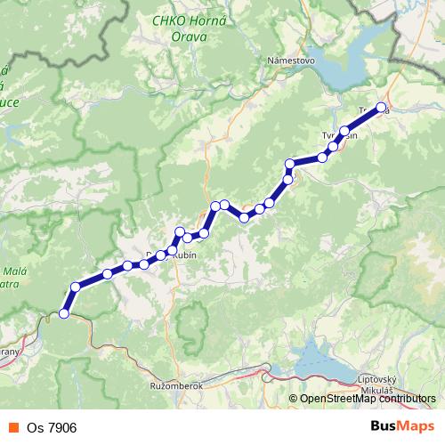 Os 7906 rail Line Map