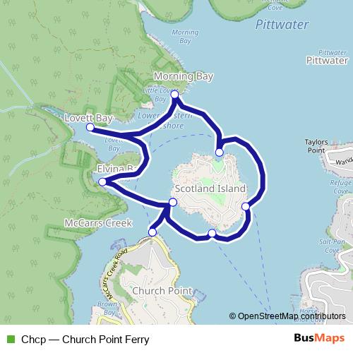 Chcp ferry Line Map