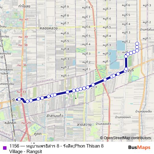1156 bus Line Map