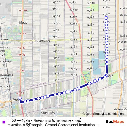 1156 bus Line Map