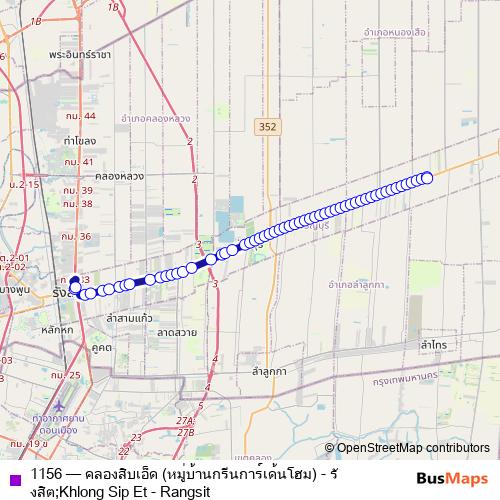 1156 bus Line Map